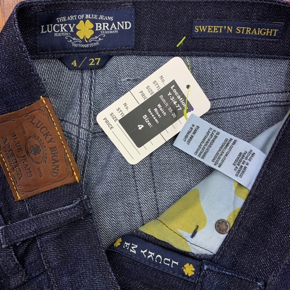 Lucky Brand Sweet N Straight Jeans Sz 4 - Picture 6 of 6